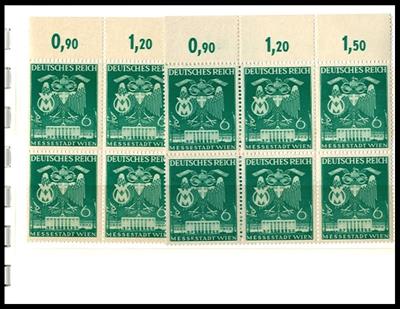 ** - D.Reich Nr. 769 I - (5) Plattenf. "Strich durch "6" u. farbiger Strich zur "6" (5) je im Sechserbl., - Briefmarken und Ansichtskarten