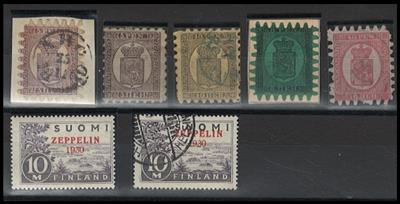 .gestempelt/*/**/Briefstück - Sammlung Finnlnad ca. 1860/1973, - Briefmarken und Ansichtskarten