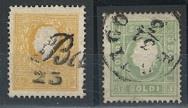 .gestempelt - Lombardei Nr. 6I u. 8a - Známky a pohlednice