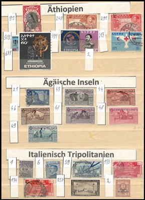 **/*/gestempelt/(*) - Partie div. Übersee, - Známky a pohlednice