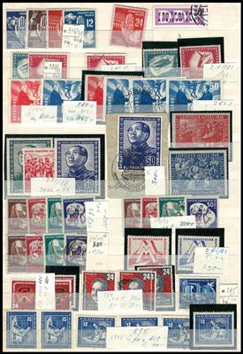 .gestempelt/*/** - Partie meist DDR mit Sowjet. Zone, - Briefmarken und Ansichtskarten