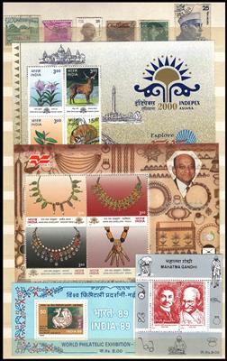 */**/gestempelt - Partie Übersee u.a. mit Indonesien - Japan - Indien, - Briefmarken und Ansichtskarten