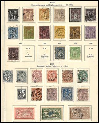*/gestempelt - Sammlung Frankreich, - Známky a pohlednice