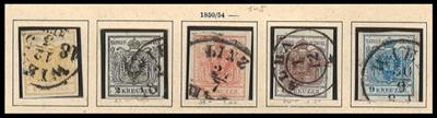 **/*/gestempelt - Sammlung Österr. ab 1850 (ab Nr. 1) inccl. etwas Abarten, - Briefmarken und Ansichtskarten