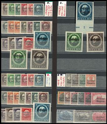 **/*/gestempelt - Sauberer Bestand Bayern, - Stamps and postcards