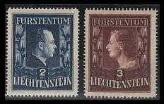 ** - Liechtenstein Nr. 304 B/ 305 B (LZ. 14 3/4 postfr. einwandfrei, - Stamps and postcards