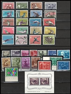 ** - Liechtenstein Nr. 322/25,334/37, - Briefmarken und Ansichtskarten