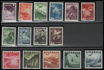 ** - Österr. Flgp. 1935 kpl. postfr., - Stamps and postcards