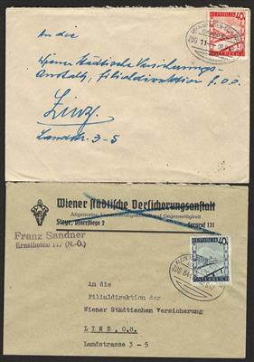 Poststück - Österr. II. Rep. - Partie Bahnpostbelege und Bahnhofbriefkastenstempel, - Francobolli e cartoline