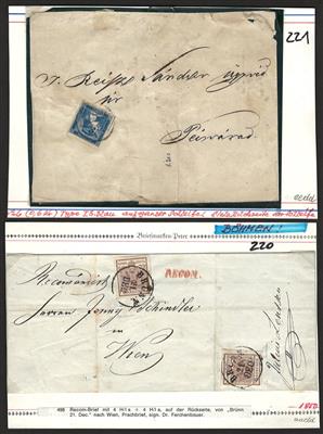 Poststück - Österr.-Partie Poststücke meist Vorphila u. Monarchie, - Briefmarken und Ansichtskarten