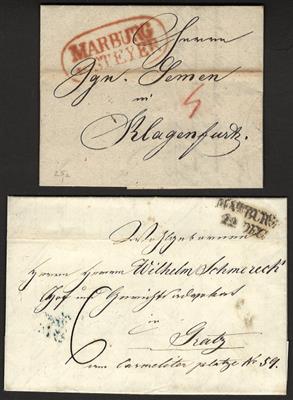 Poststück - Österr.-Vorphila Kronland Steiermark-Partie, - Stamps and postcards