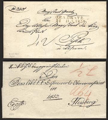 Poststück - Österr.- Vorphila Steiermark - Partie, - Francobolli e cartoline