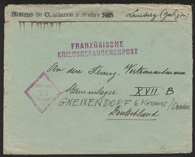 Poststück - Partie D. Feldpost WK II u. a mit Stalag XVIIA und XVIIB, - Stamps and postcards
