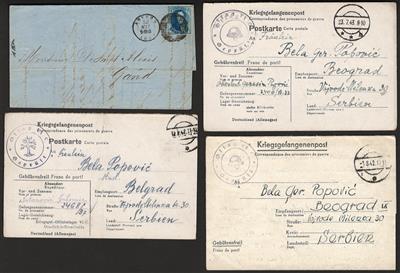 Poststück - Partie Poststücke div. Europa u.a. mit POW - Post D.Reich, - Francobolli e cartoline