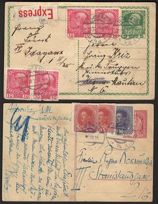 Poststück - Reichh. Ganzsachensammlung - Stamps and postcards