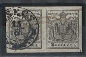 .gestempelt - Österr. Nr. 2H IIa schwarz, - Briefmarken und Ansichtskarten
