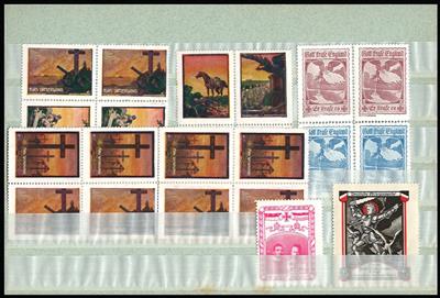 .gestempelt/*/** - Partie div. Vignetten u.a. WK I sowie Dubl. Österr. ab Monarchie u. Ausland, - Stamps and Postcards