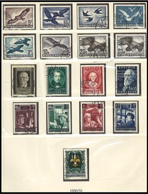 .gestempelt - Partie Österr. ab 1945 mit Kindheit, - Stamps and Postcards