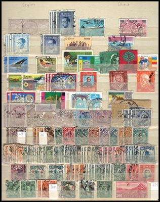 .gestempelt/**/* - Partie Übersee mit Japan - USA - China - Australien, - Briefmarken und Ansichtskarten