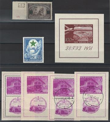 **/*/gestempelt/Poststück - Sammlung JUgosl. ab ca. 1922 mit Dubl. u. Poststücken, - Známky a pohlednice