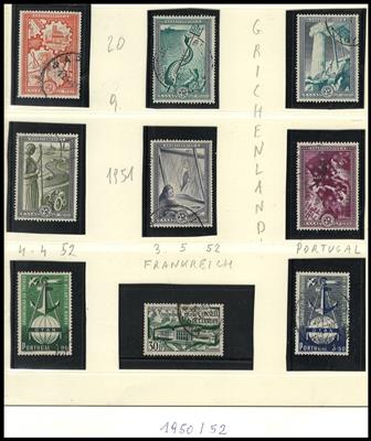 .gestempelt - Reichh. Sammlung Europa -Gemeinschaftsausg. CEPT mit Vor- und Mitläufern, - Briefmarken und Ansichtskarten
