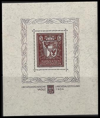 ** - Liechtenstein Block Nr. 1 (VADUZBLOCK) postfr. einwandfrei, - Stamps and Postcards
