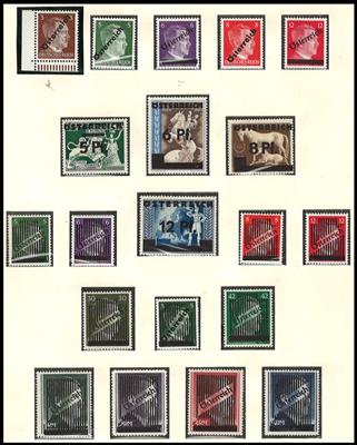 ** - Sammlung Österr. 1945/1989, - Stamps and Postcards