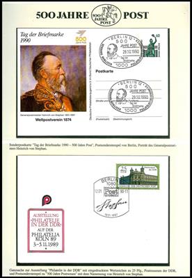 Motive Sammlungen **/Poststück - "500 Jahre - Francobolli e Cartoline