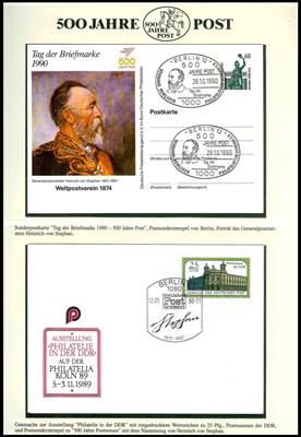 Motive Sammlungen **/Poststück - "500 Jahre - Stamps and Postcards