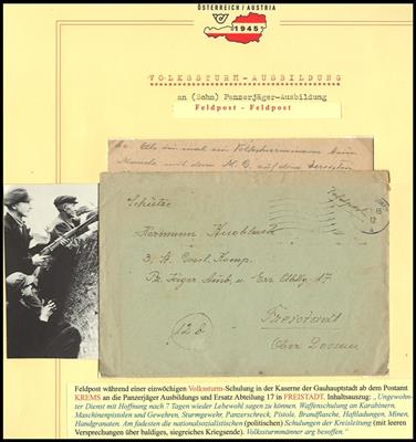 Poststück - Feldpostbrief aus der - Známky a pohlednice