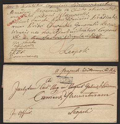 Poststück - Österreich - Vorphila Galizien - heutiges Polen. Partie Briefe aus 1834/1846, - Francobolli e Cartoline