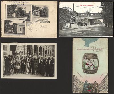 Poststück - Partie AK Wien mit Militär Schießstätte, - Briefmarken und Ansichtskarten