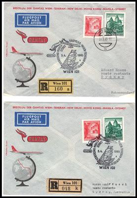 Poststück - Partie moderne Flugpost Österr. und Ausland, - Stamps and Postcards