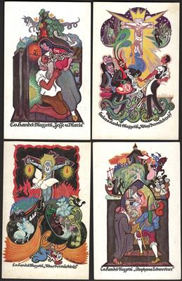 Poststück - Partie Motivkarten u.a. mit 9 Stück Handel - Mazetti, - Známky a pohlednice