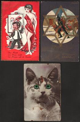 Poststück - Partie Motivkarten u.a. Pferde, - Briefmarken und Ansichtskarten