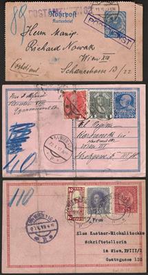 Poststück - Partie Rohtpostbelege Österr. Monarchie 1904/ Deutschösterreich, - Známky a pohlednice