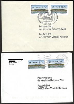 Poststück - Sammlung BRD Automaten-Markenfrank. vor und nach der Währungsumstellung, - Stamps and Postcards
