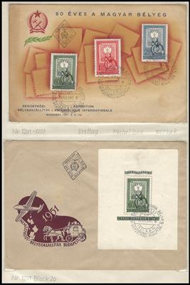 Poststück - Ungarn - Partie FDCs und Sonderbelege ab ca. 1935, - Francobolli e Cartoline