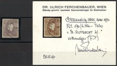 .gestempelt - Österr. Nr. 17a mit Entwertung "St. RUPRECHT 4/.", - Briefmarken und Ansichtskarten