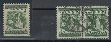 */gestempelt - Österr. Nr. 466b * frisches Stück u. dgl. gestempelt Paar, - Briefmarken und Ansichtskarten