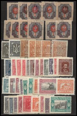 **/*/gestempelt/(*) - Partie alte Ausg. Ukraine und Westukraine, - Stamps