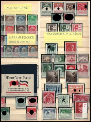 **/*/gestempelt - Partie D.Reich mit D. Bes. WK II, - Stamps