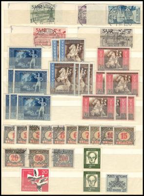 .gestempelt/*/** - Partie Europa u. etwas Übersee u.a. mit Frankreich - D.Reich - UNO N. Y. etc., - Stamps