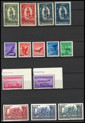 **/gestempelt - Partie Liechtenstein ab ca. 1934 u.a. mit Nr. 143/47, - Známky