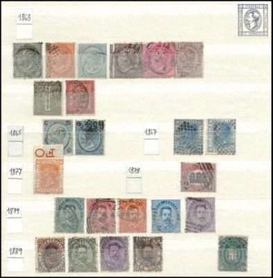 .gestempelt/** - Sammlung Italien 1863/1991, - Stamps