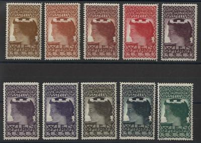 ** - Österr. 1911 - komplette Serie - Briefmarken und Ansichtskarten