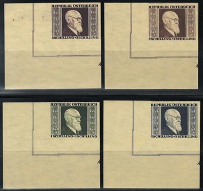 ** - Österr.   ANK. Nr. 780 B/ 783 B (Renner geschn.) postfr., - Stamps