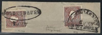 Briefstück - Österr. - Abstempelungen - Briefmarken und Ansichtskarten