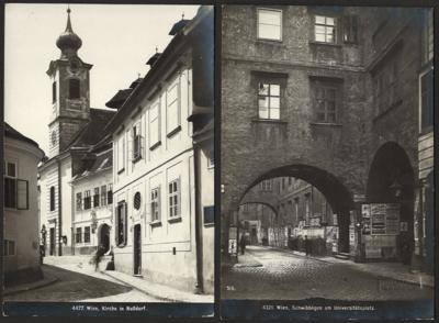 Kl. Partie ältere Fotos Wien tls. mit Prägung "Reiffenstein Wien VIII), - Stamps