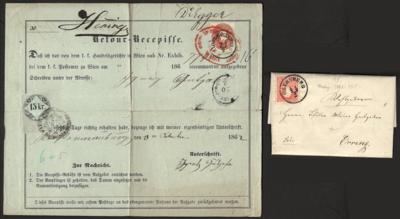 Poststück/Briefstück - Partie Poststücke Österr. ab Ausg. 1850 u.a. aus Cilli, - Francobolli